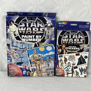 Star Wars A New Hope Fun With Stickers & Paint By Numbers Rose ART 1996